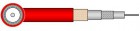Draka Triax 8 1,0 S/4,5 S-PVC RED